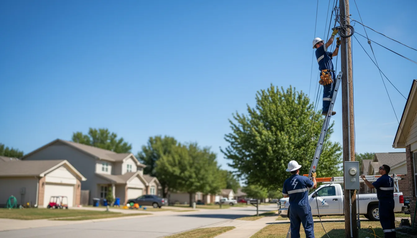 Residential electrician providing installation services in West Valley, NY